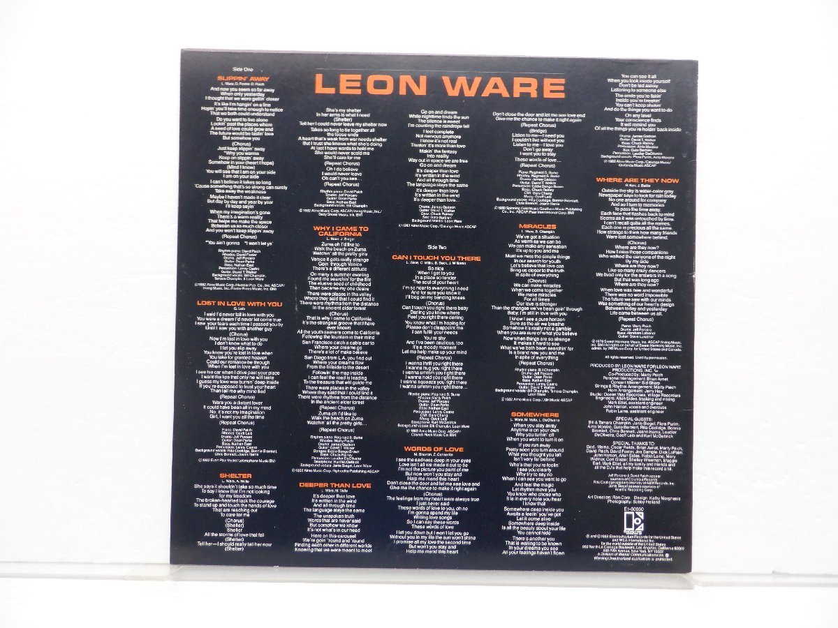 Leon Ware「Leon Ware」LP（12インチ）/Elektra(P-11183)/ファンクソウル_画像4