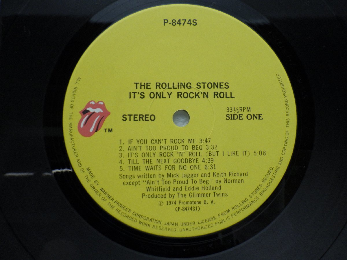 【国内盤】The Rolling Stones(ローリング・ストーンズ)「It's Only Rock 'N Roll」LP（12インチ）/Rolling Stones Records(P-8474S)_画像1
