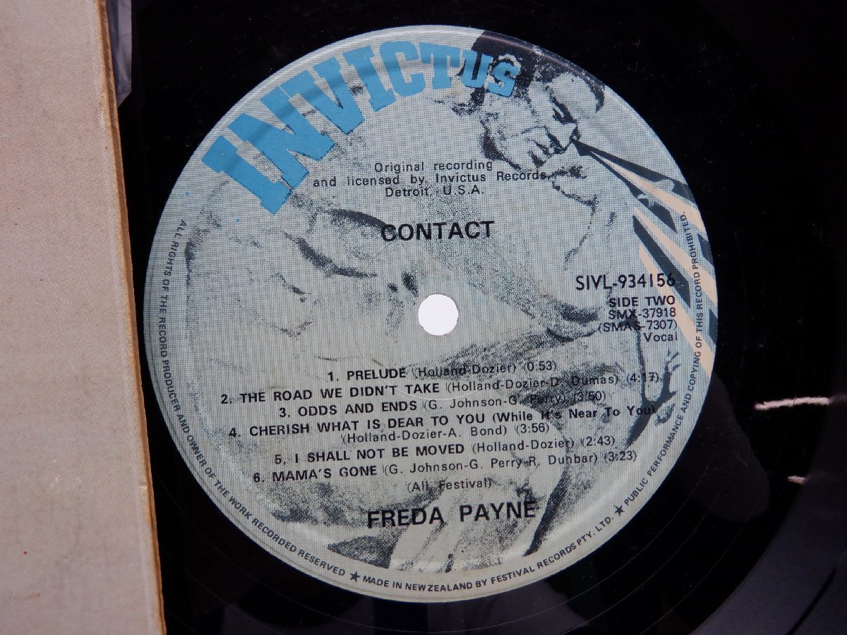 【ニュージーランド盤】Freda Payne「Contact」LP（12インチ）/Invictus(SIVL-934156)/Funk / Soul_画像2