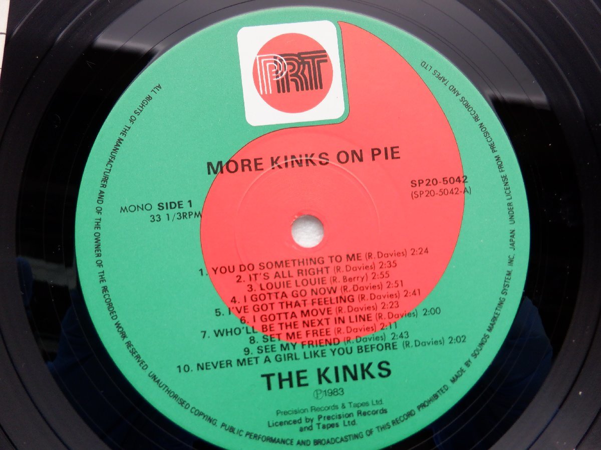The Kinks「More Kinks On Pie」LP（12インチ）/PRT(SP20-5042)/洋楽ロック_画像2
