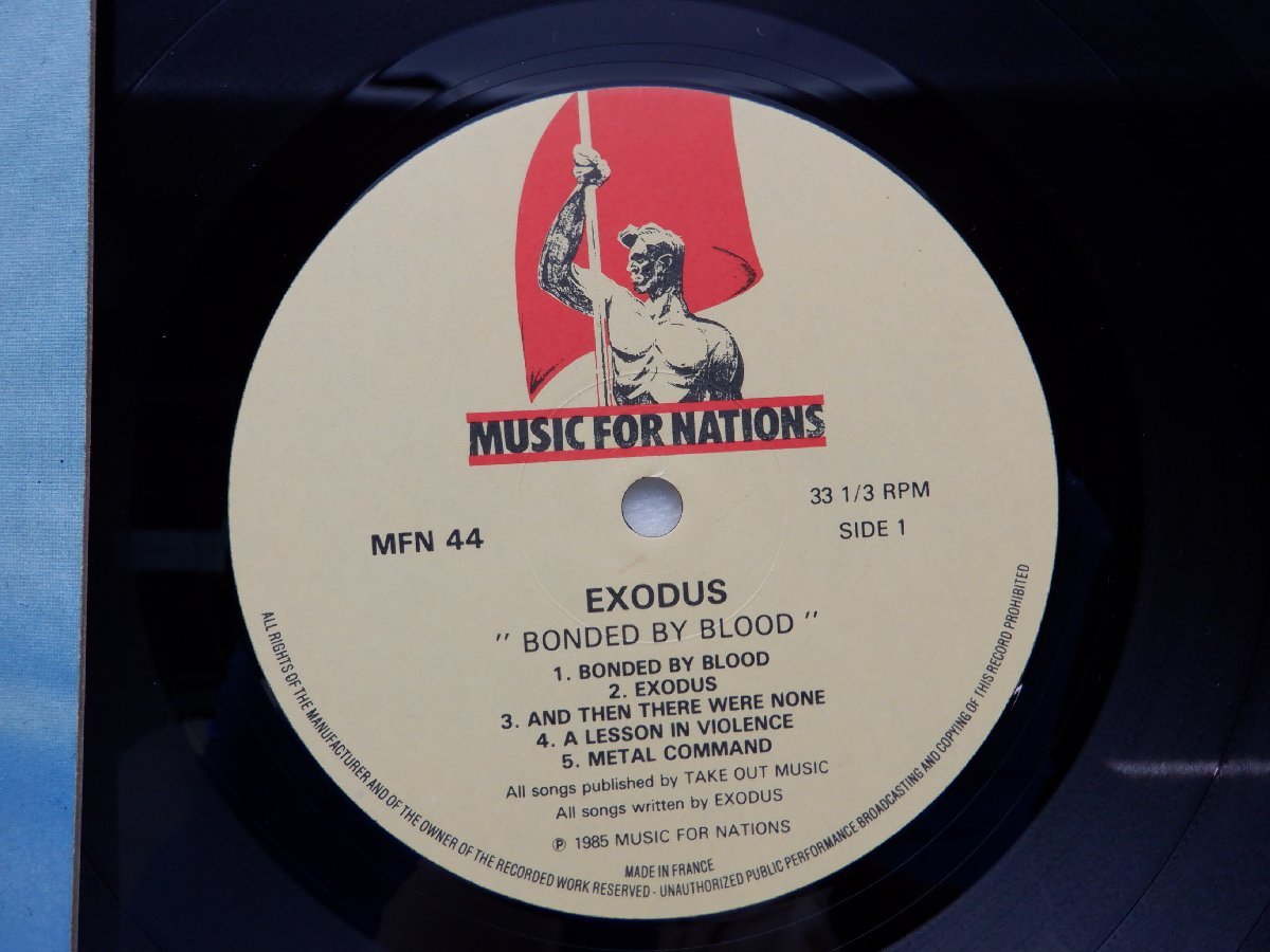 Exodus(エクソダス)「Bonded By Blood(ボンディッド・バイ・ブラッド)」LP（12インチ）/Music For Nations(MFN 44)/洋楽ロック_画像2