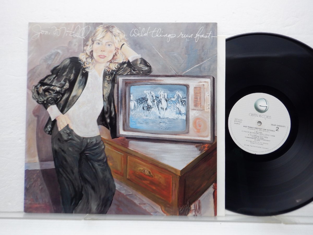【帯付】Joni Mitchell(ジョニ・ミッチェル)「Wild Things Run Fast」LP（12インチ）/Geffen Records(25AP 2450)/ポップス_画像1