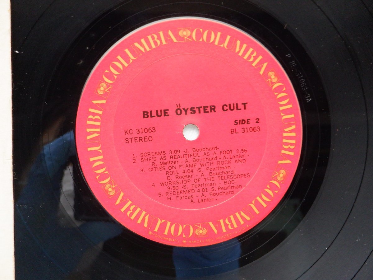 Blue oyster Cult「Blue oyster Cult」LP（12インチ）/Columbia(KC 31063)/洋楽ロック_画像2