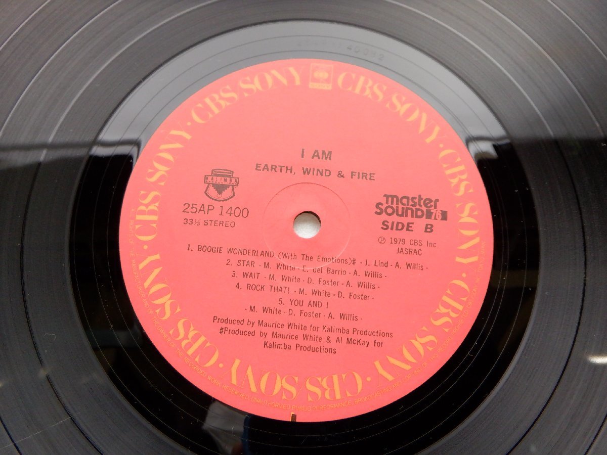 Earth Wind & Fire(アース・ウィンド＆ファイアー)「I Am(黙示録)」LP（12インチ）/CBS/Sony(25AP 1400)/ファンクソウル_画像2