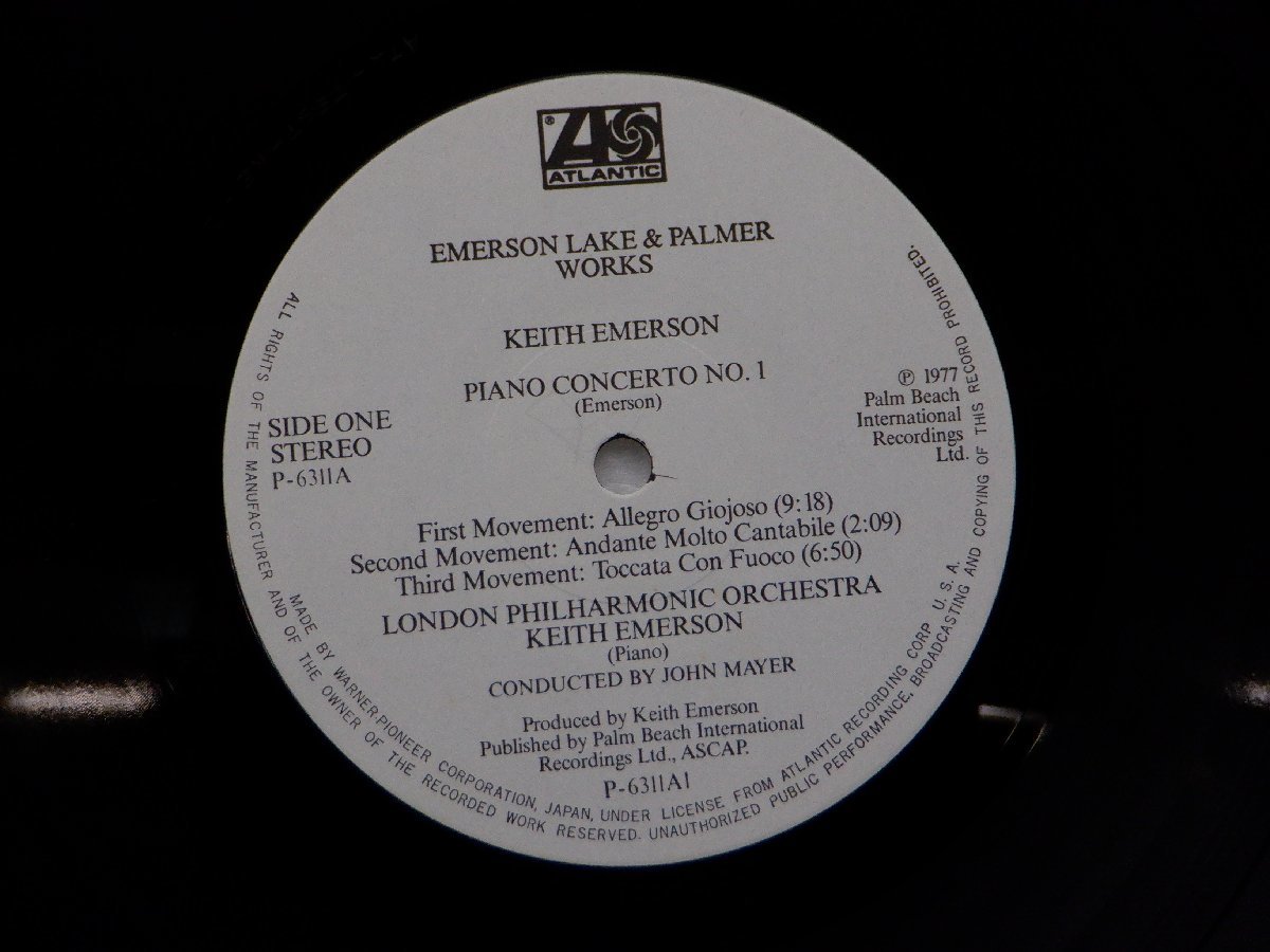 Emerson Lake & Palmer「Works(四部作)」LP（12インチ）/Warner Pioneer Records(P-6311~2A)/ロック_画像2