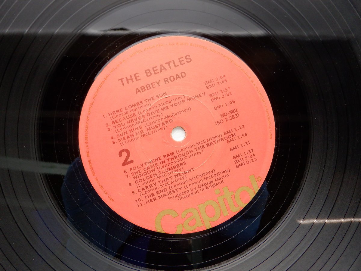 The Beatles(ビートルズ)「Abbey Road(アビー・ロード)」LP（12インチ）/Capitol Records(SO-383)/洋楽ロック_画像2