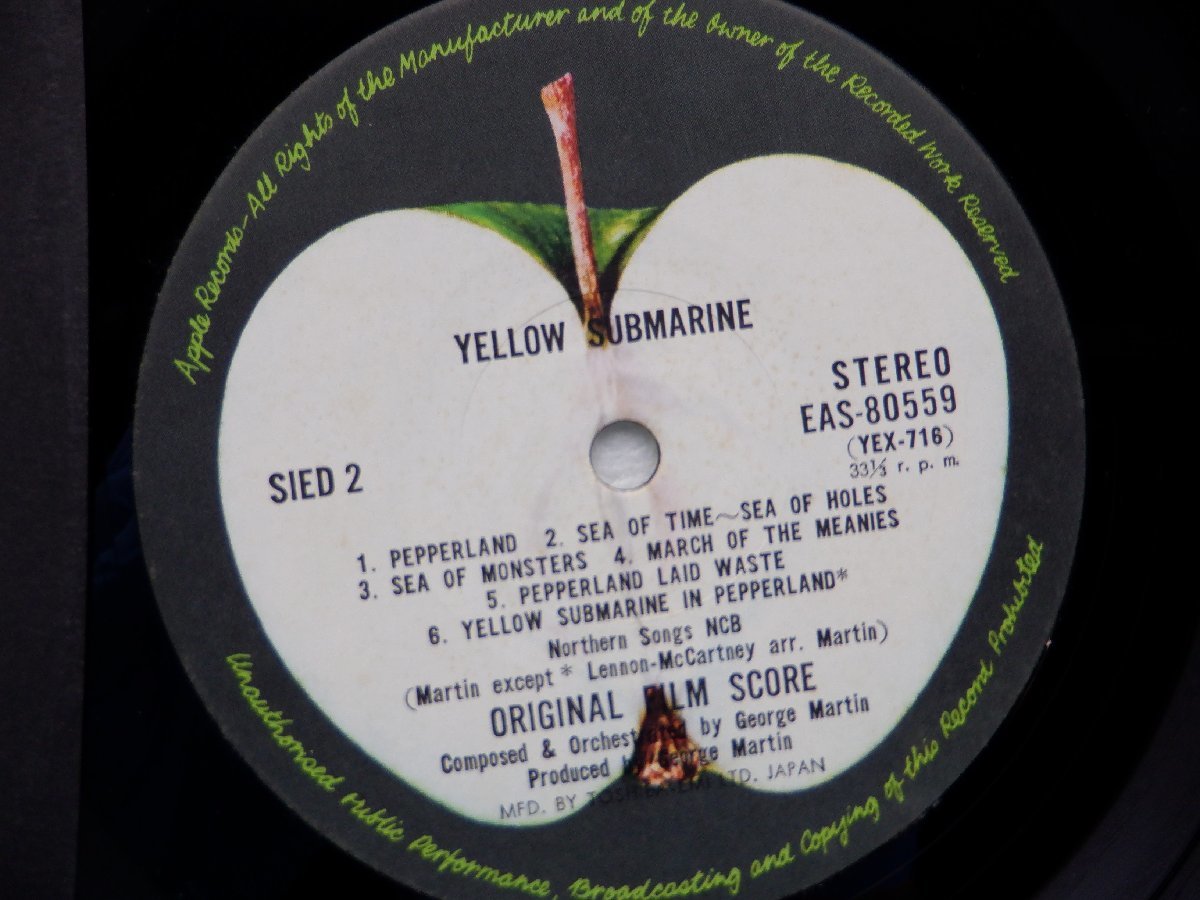 The Beatles(ビートルズ)「Yellow Submarine(イエロー・サブマリン)」LP（12インチ）/Apple Records(EAS-80559)/ロック_画像2