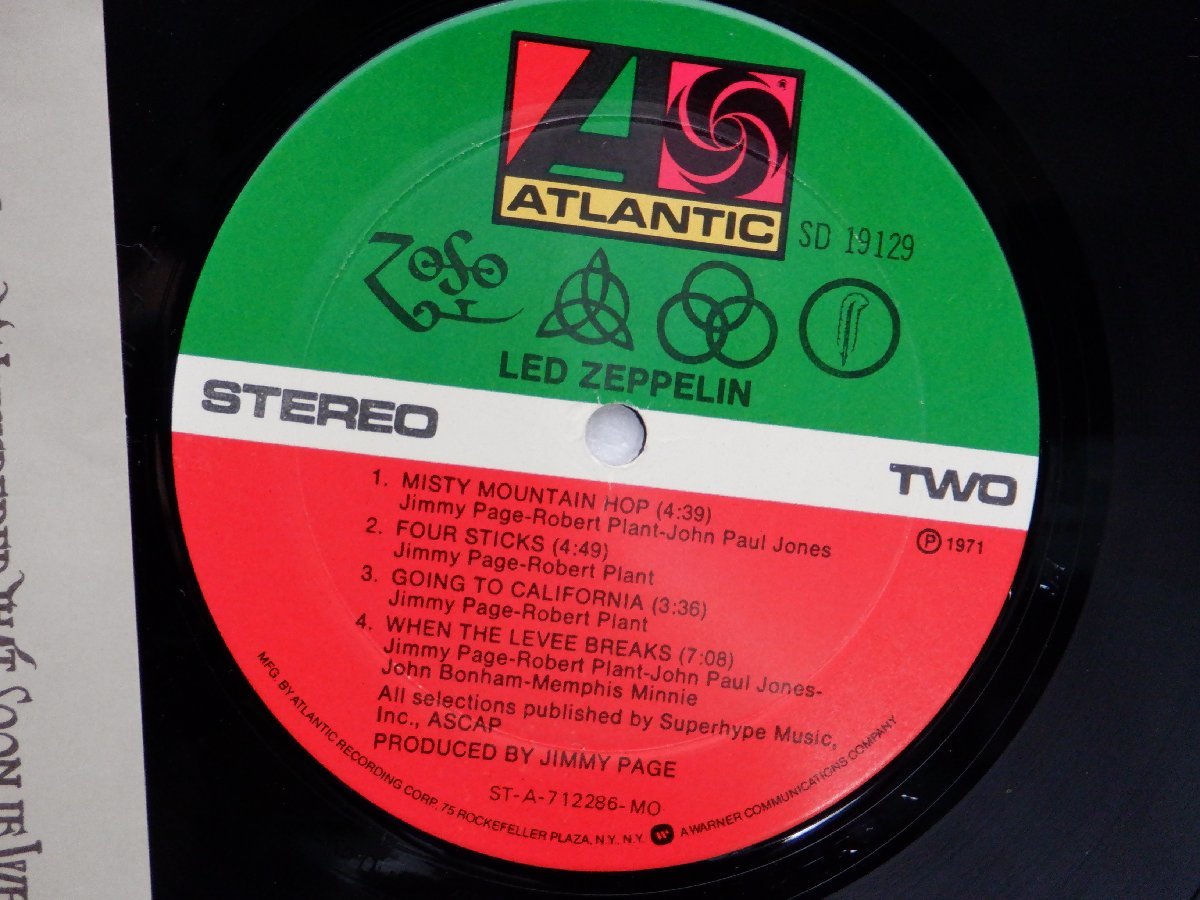 Led Zeppelin(レッド・ツェッペリン)「Untitled 」LP（12インチ）/Atlantic(SD 19129)/ロック_画像2