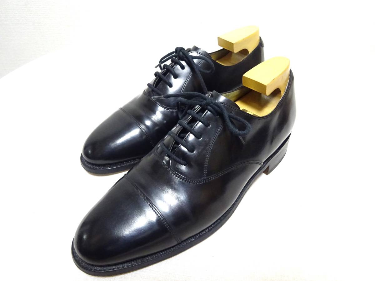 Barker for RUSSELL&BROMLEY　バーカー×ラッセル＆ブロムリー　キャップトゥオックスフォードシューズ レザーシューズ　7E　25.5cm英国製