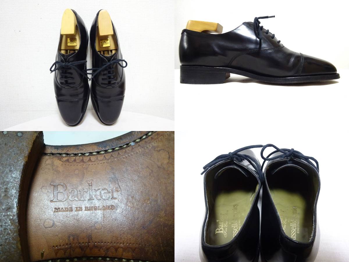 Barker for RUSSELL&BROMLEY　バーカー×ラッセル＆ブロムリー　キャップトゥオックスフォードシューズ レザーシューズ　7E　25.5cm英国製_画像8