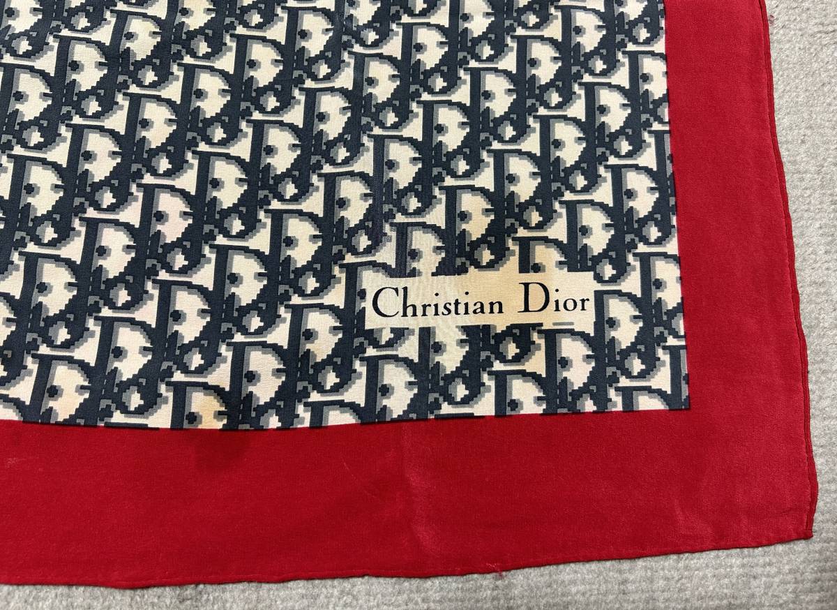 【 クリスチャンディオール Dior トロッター スカーフ 年代物 】_画像2