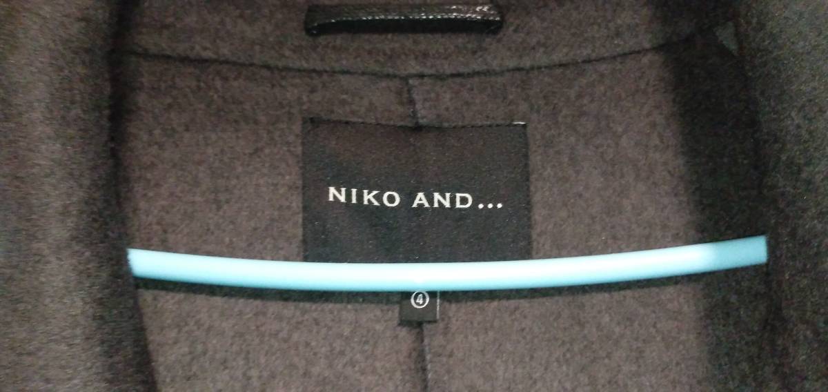NIKO AND... メンズ ロングコート　４（Lサイズ）　黒_画像2