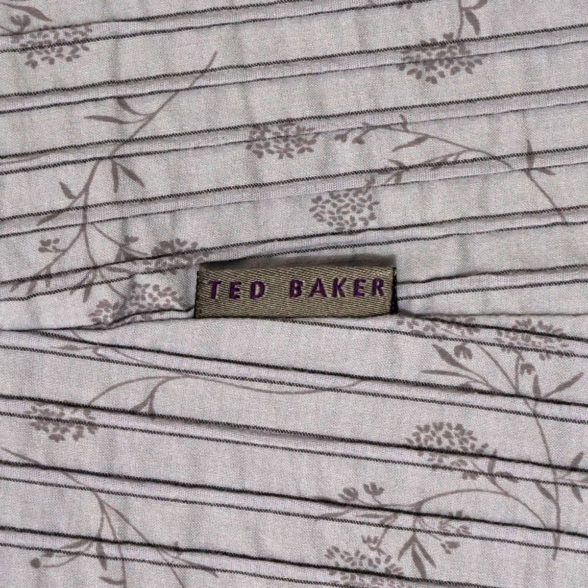 TED BAKER シボストライプ L/S サンプル シャツ 4（L）　テッドベーカー イギリス ロンドン 長袖 シボ縞 レイ ケルヴィン_画像8