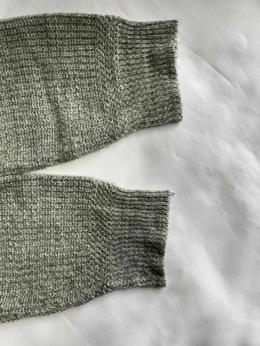 ◆GU　レディース リボン編み込みセーター・グレー　Mサイズ(大きなサイズの方も) / ジーユー_画像5