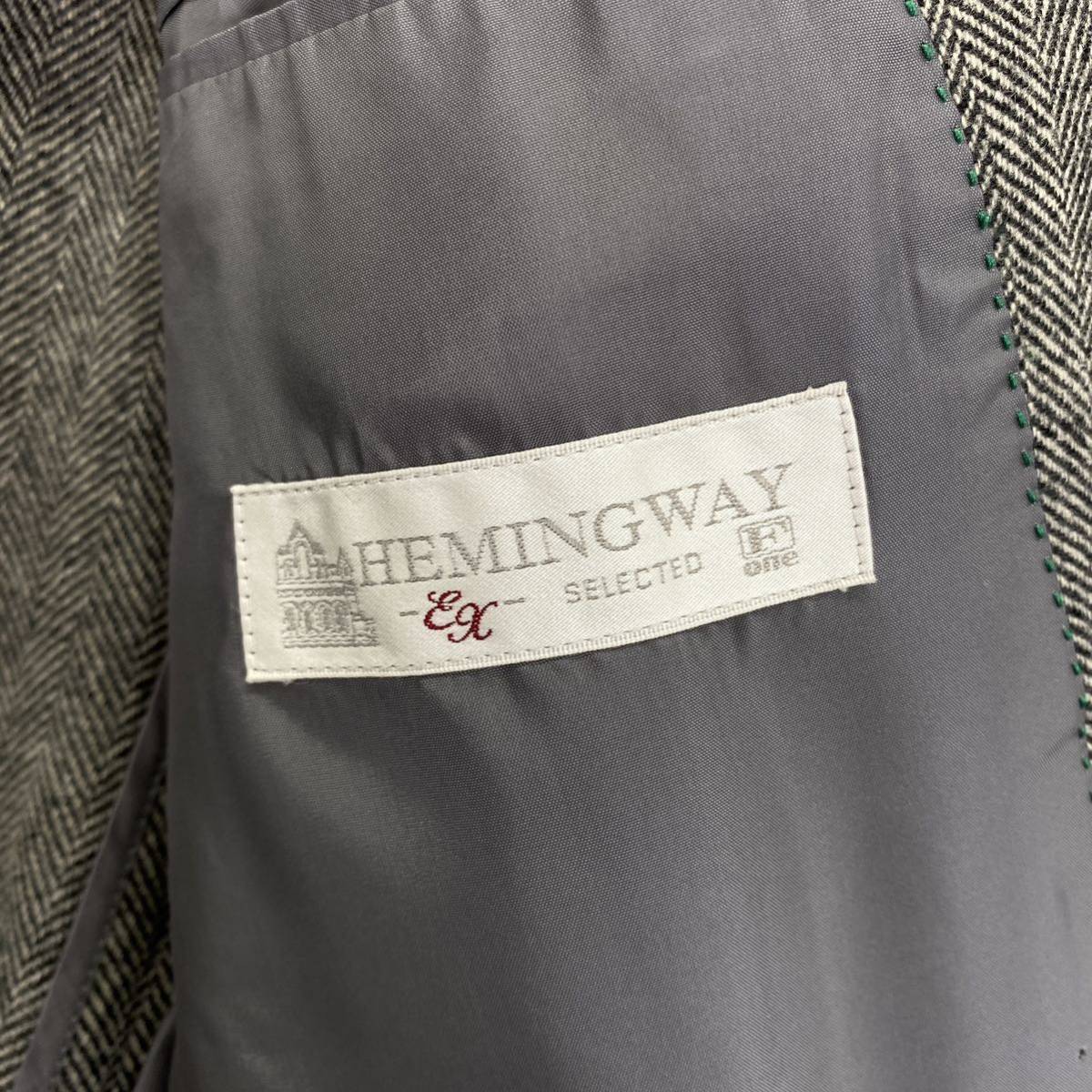 Ga29 HEMINGWAY ヘミングウェイ アウター ブレザー テーラードジャケット カシミア カシミヤウールジャケット メンズ 紳士服 L相当_画像6