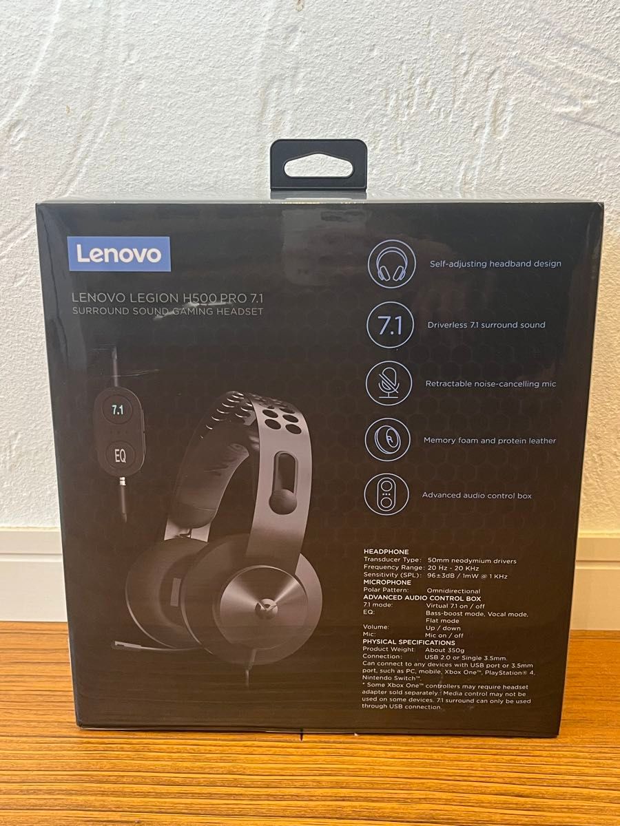 Lenovo Legion H500 PRO 7.1 Surround Sound Gaming Headset ヘッドホン　新品