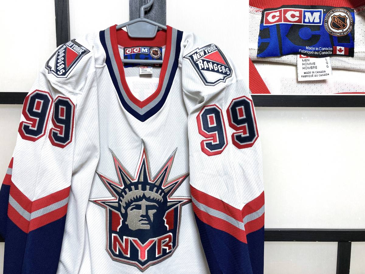 新品 90s CCM製 NHL ニューヨークレンジャーズ ウェイン 新品 90s CCM製 NHL ニューヨークレンジャーズ ウェイン