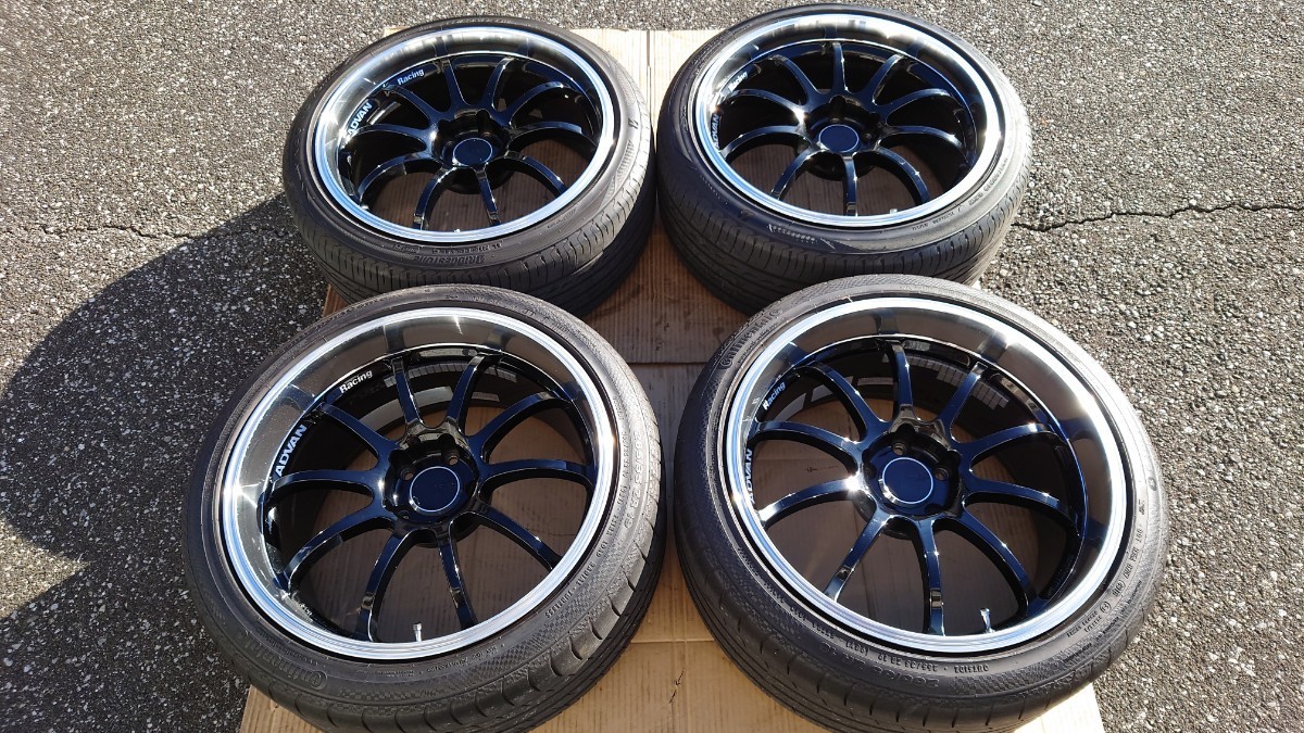 YOKOHAMA ADVAN RACING RS-D 4本 19インチ 9J+35 10J+25 114.3 5穴 235/40R19 レグノ 265/35R19 コンチネンタル ヨコハマ アドバン _画像1