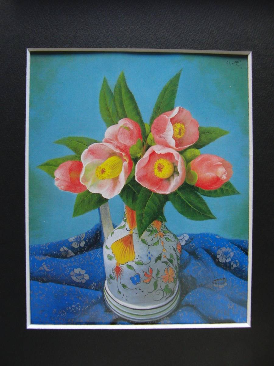  inside ..,[ west .. flower ], carefuly selected, rare book of paintings in print * frame ., popular work, new goods high class amount frame attaching, condition excellent, free shipping 