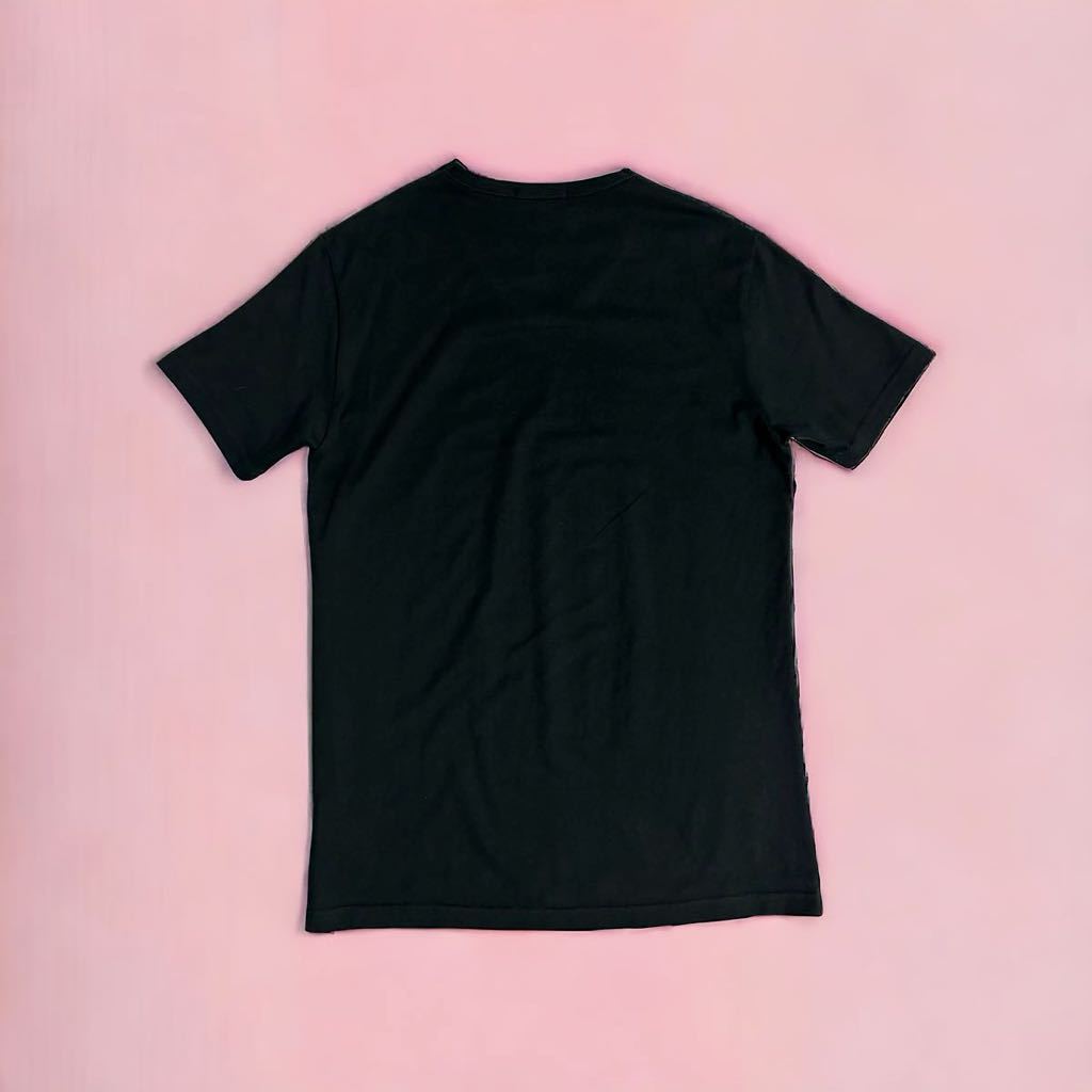 美品 BURBERRY BLACK LABEL グラデーション チェック柄 Vネック Tシャツ バーバリー ブラックレーベル 半袖T三陽商会 正規品 シャツ