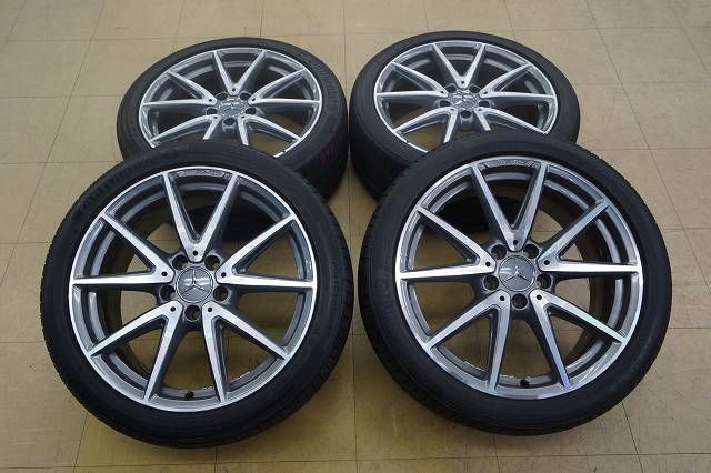 送料無料【中古 SET】235/40R18 コンチネンタル ContiSportContact5P 18インチ 5H112 8J+48 ベンツ CLA45 AMG Aクラス A45 W176_画像1