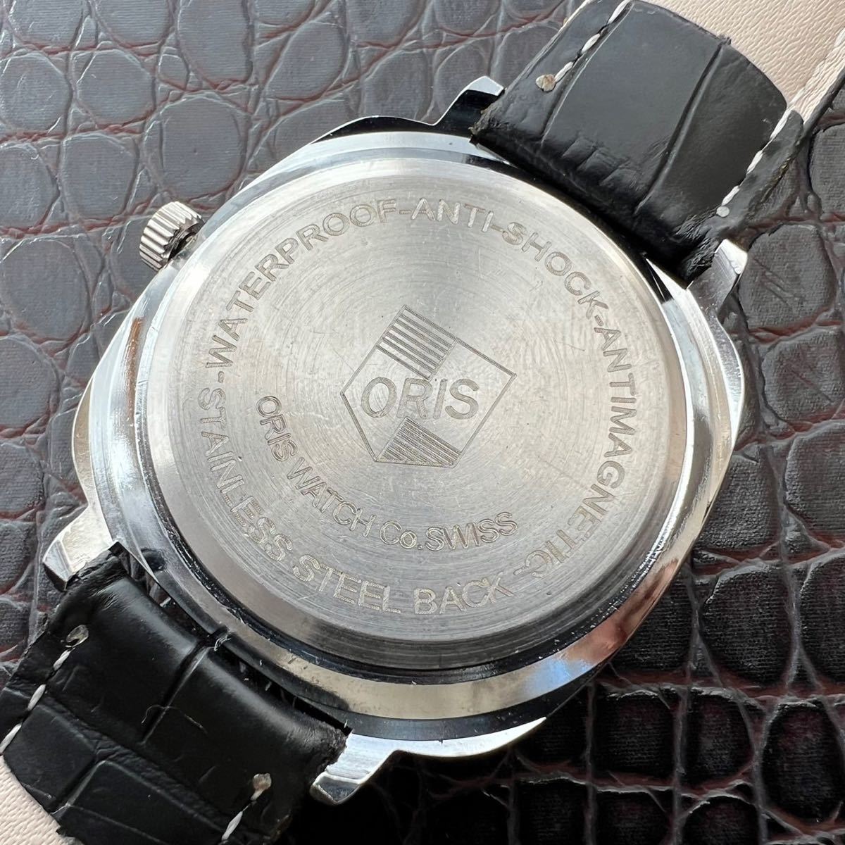 【お値下げ歓迎】オリス ORIS ビンテージ 機械式 手巻き ウォッチ 腕時計 メンズ 中古 アンティーク 動作良好 ディズニー ミッキー NO.615_画像4