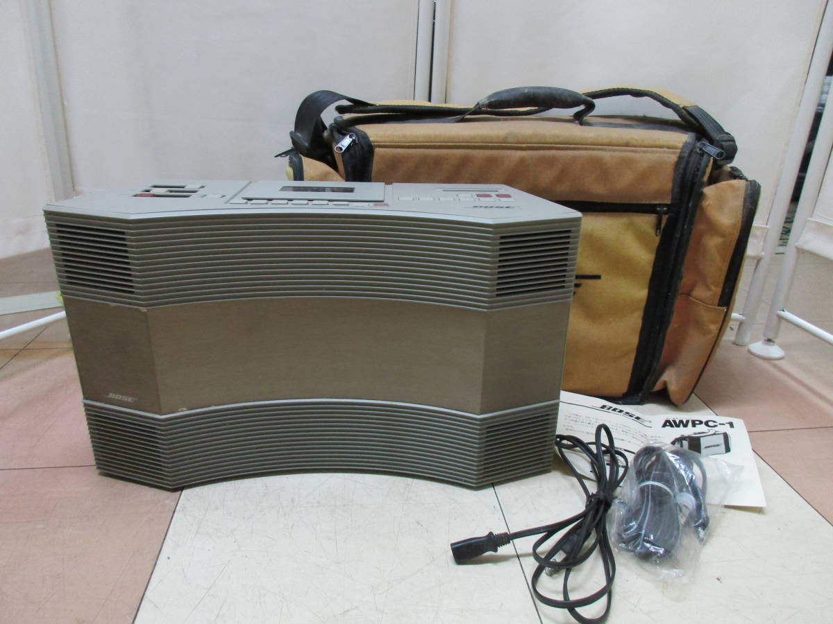 T12-58　BOSE(ボーズ)　ラジカセ 【AW-1】 STEREO MUSIC SYSTEM　専用パワーケース【AWPC-1】付き_画像1