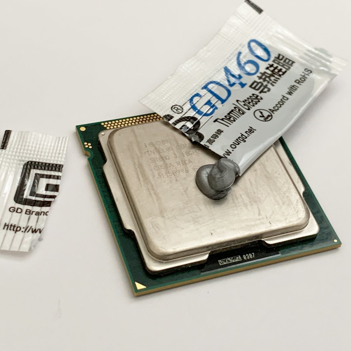 CPU смазка GD460 высокая эффективность силикон теплоотвод используя порез . модель изоляция . модель x 2 выпуск 