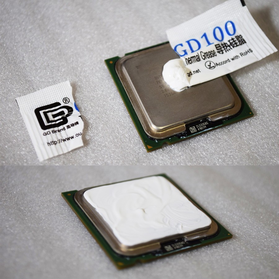 CPUグリス GD100 高性能 シリコン ヒートシンク 使い切りタイプ 絶縁性タイプ x 2回分の画像3