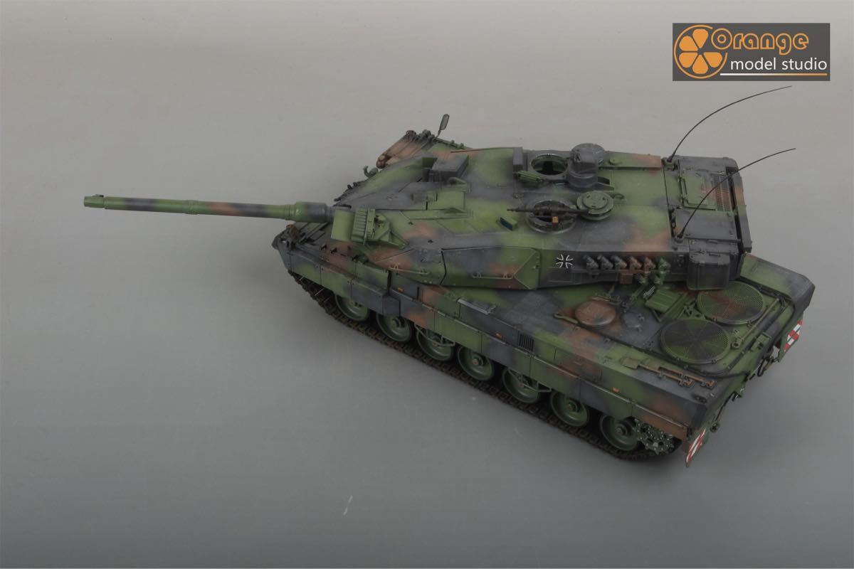 No-518 1/35 ドイツ軍 ドイツ豹2A7 主戦タンク 軍用戦車 プラモデル 完成品の画像6