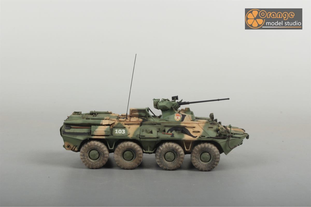 No-524 1/72 ロシア軍 BTR-80A 歩兵戦車 軍用戦車 プラモデル 完成品_画像8