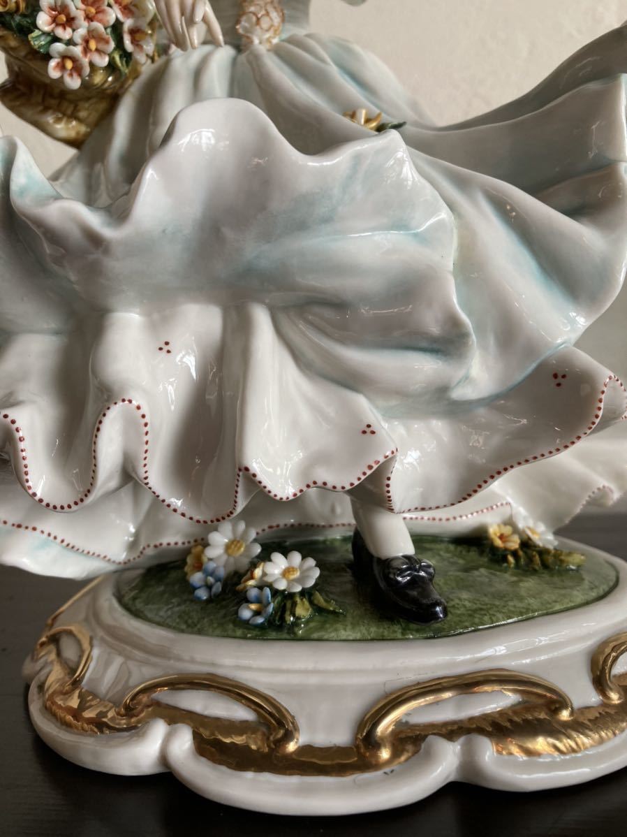 ☆高級磁器人形☆CAPODIMONTE☆カポディモンテ◇貴婦人の ☆高級磁器人形☆CAPODIMONTE☆カポディモンテ◇貴婦人の