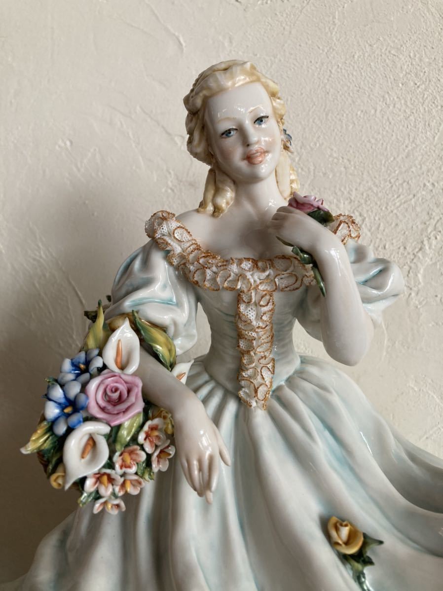 ☆高級磁器人形☆CAPODIMONTE☆カポディモンテ◇貴婦人の ☆高級磁器人形☆CAPODIMONTE☆カポディモンテ◇貴婦人の