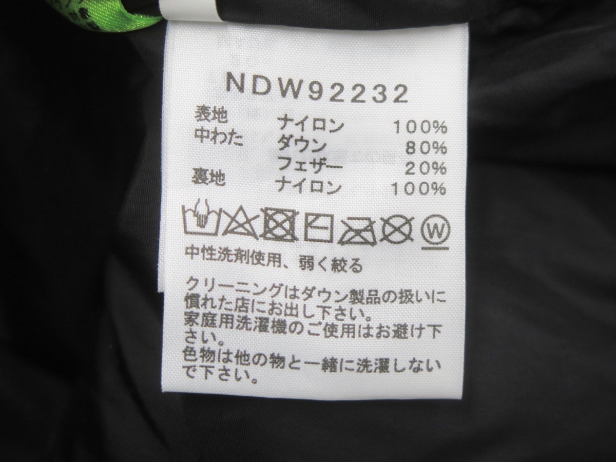 THE NORTH FACE ザノースフェイス NDW92232 Short Nuptse Jacket ヌプシダウンジャケット_画像4