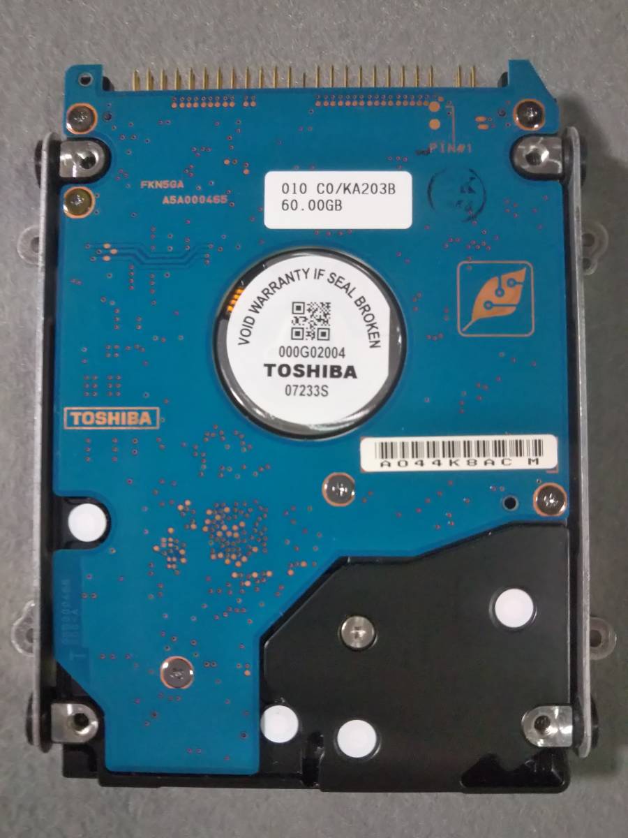 60GB TOSHIBA MK6025GAS 2.5 -inch 9.5mm IDE connection ①