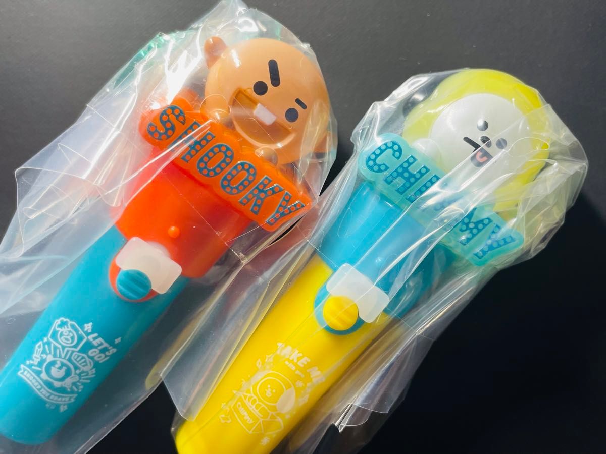 BT21 ライトスティックチャーム CHIMMY・SHOOKY 2点セット｜Yahoo