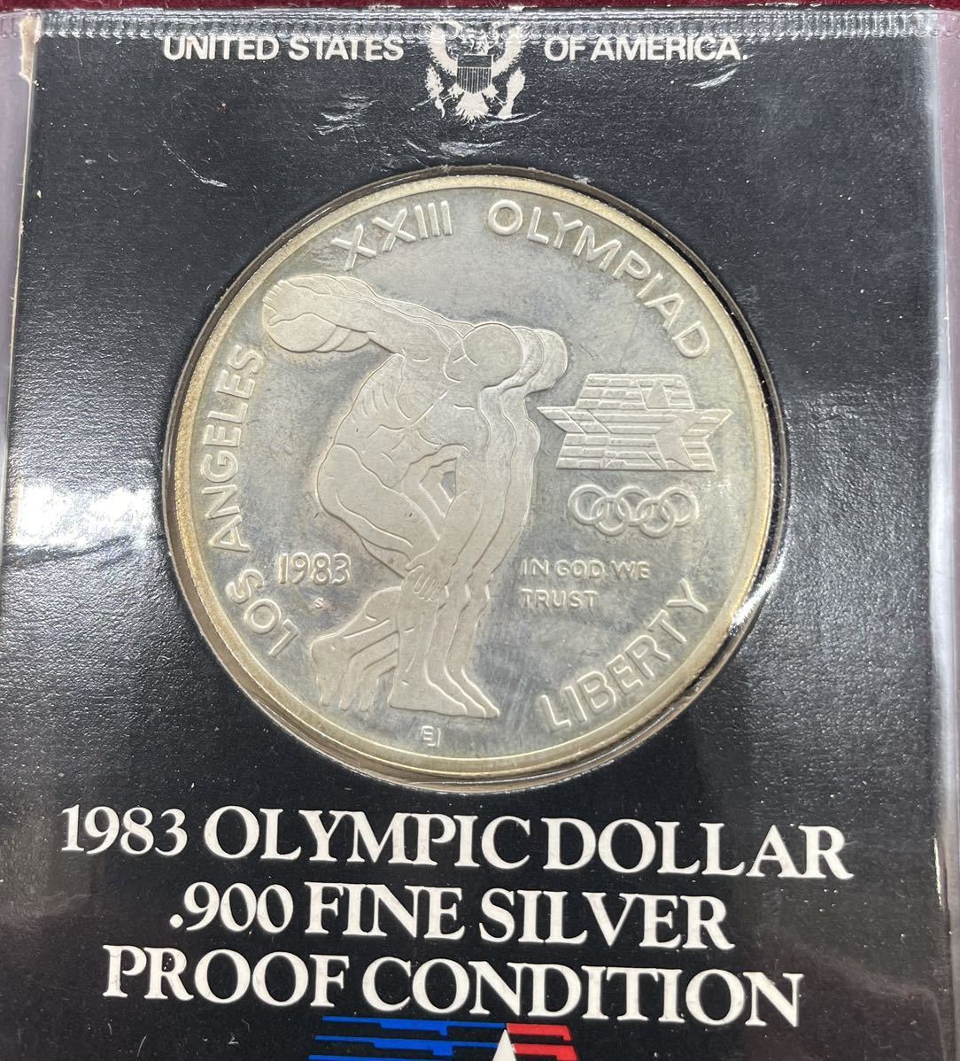 1983年ロサンゼルス オリンピック 銀貨　プルーフコイン 記念硬貨 記念銀貨 SILVER ／16019_画像4