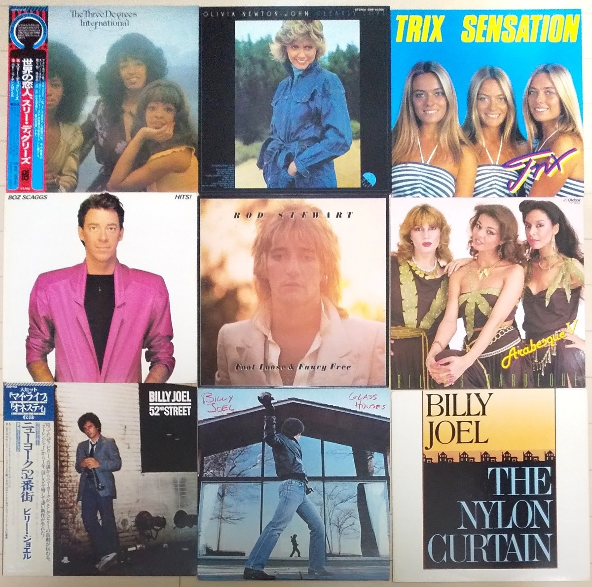 LP レコード 洋楽 18枚セット /Rainbow/STARSHIP/Queen/Air Supply/S.EASTONTHE/THREE DEGREES/TRIX/BOZ SCAGGS/ROD STEWART/ etc..._画像2