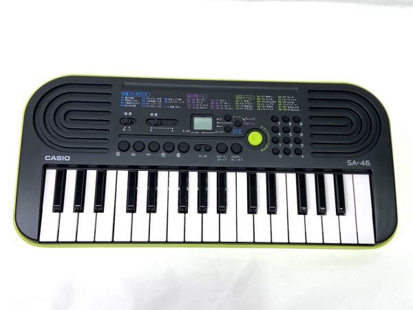 【C607】美品 CASIO キーボード 電子ピアノ カシオ SA-46 ミニキーボード 32鍵盤 SA46 mini 動作確認済み ソングブック付_画像2