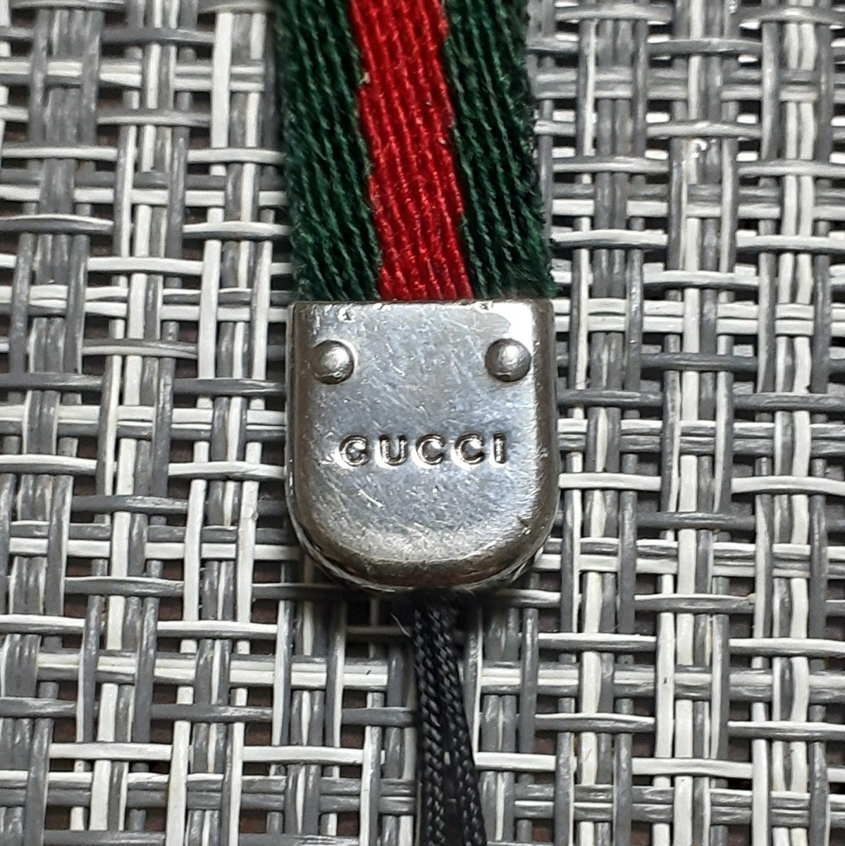 GUCCI Gucci strap ⑱ Sherry line ( green × red )
