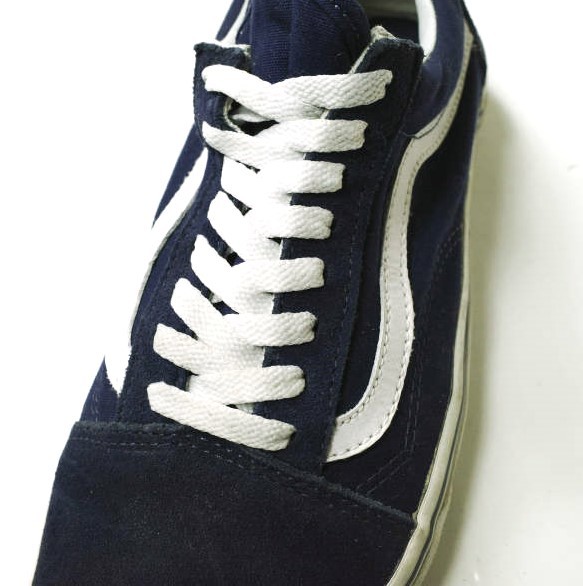 VANS バンズ OLD SKOOL SUEDE/CANVAS オールドスクール US8(26cm) NAVY キャンバス/スエード スニーカー シューズ g13906_画像6