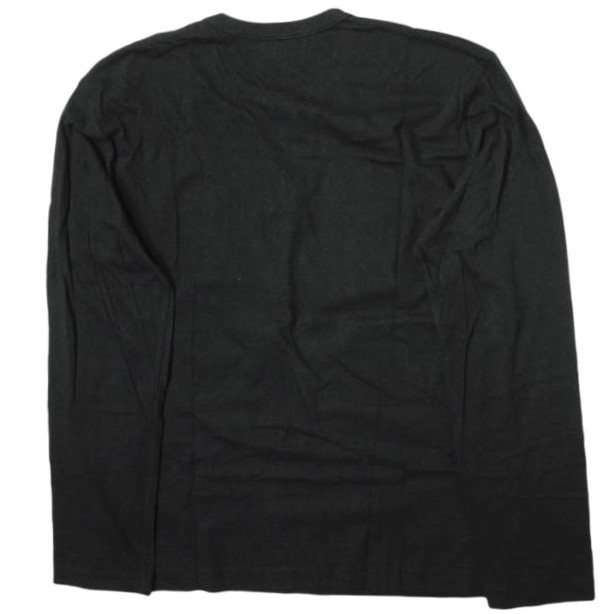 BLACK COMME des GARCONS ブラックコムデギャルソン 18AW 日本製 ロゴプリント ロングスリーブTシャツ 1B-T004 XL ブラック 長袖 g14987_画像2