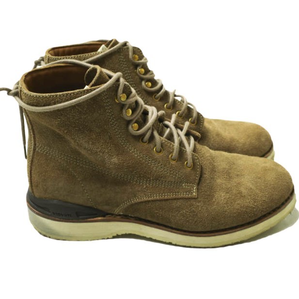 visvim ビズビム VIRGIL BOOTS-FOLK VEGGIE SUEDE バージルブーツ US8(26cm) BROWN ヴィズヴィム スエード レースアップ シューズ g15276_画像3