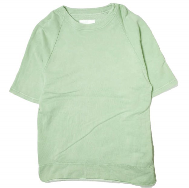 JIL SANDER ジルサンダー 22SS Coolneck Short Sleeve Comfort T-Shirt 裏毛オーバーサイズショートスリーブスウェット M グリーン g15271