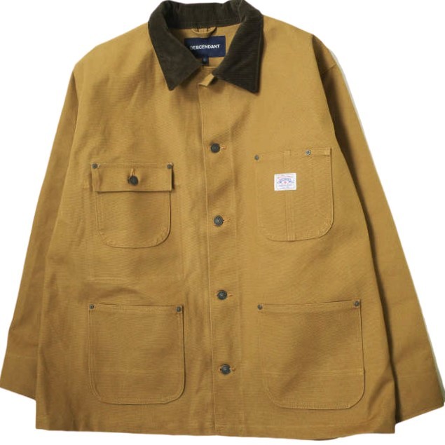 DESCENDANT ディセンダント 20AW MFG CHORE JACKET コットンキャンバス チョアジャケット 3 ベージュ カバーオール WTAPS TET bt1048