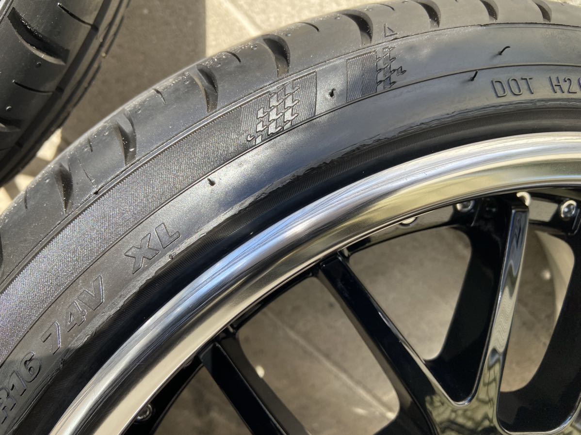 SSR Professor MS1-R 16インチ 6.5J+45 2本 6.5J+39 2本 4穴 PCD100 中古美品 タイヤほぼ新品 165/45R16 軽四 キャンバー_画像6