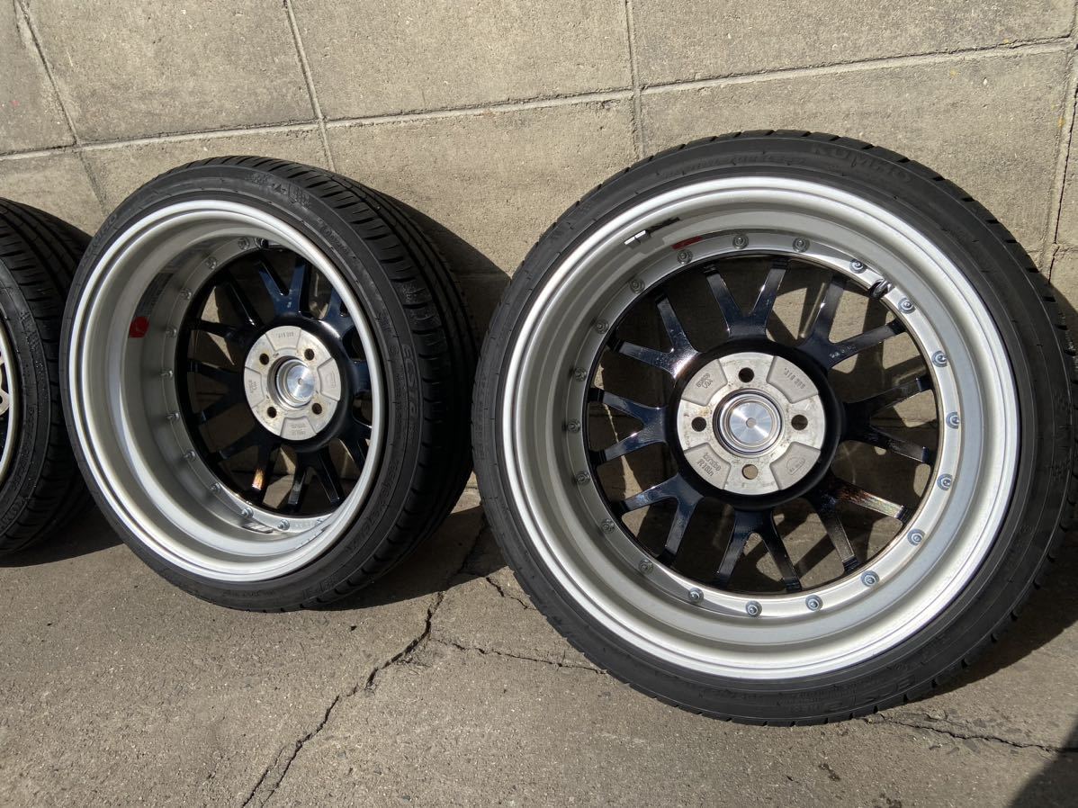 SSR Professor MS1-R 16インチ 6.5J+45 2本 6.5J+39 2本 4穴 PCD100 中古美品 タイヤほぼ新品 165/45R16 軽四 キャンバー_画像5