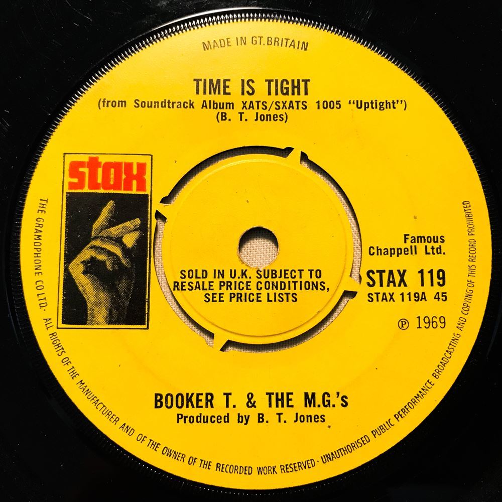 ◆69年 UK ORG◆ BOOKER T. & THE M.G.'s / TIME IS TIGHT ◆初回マトA1/B1_画像1