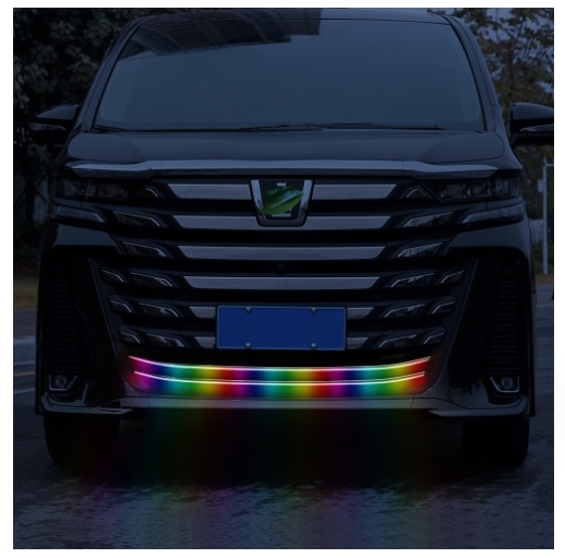 トヨタ ヴェルファイア40系 フロントグリル LED トリム 7色切替式 2p_画像4
