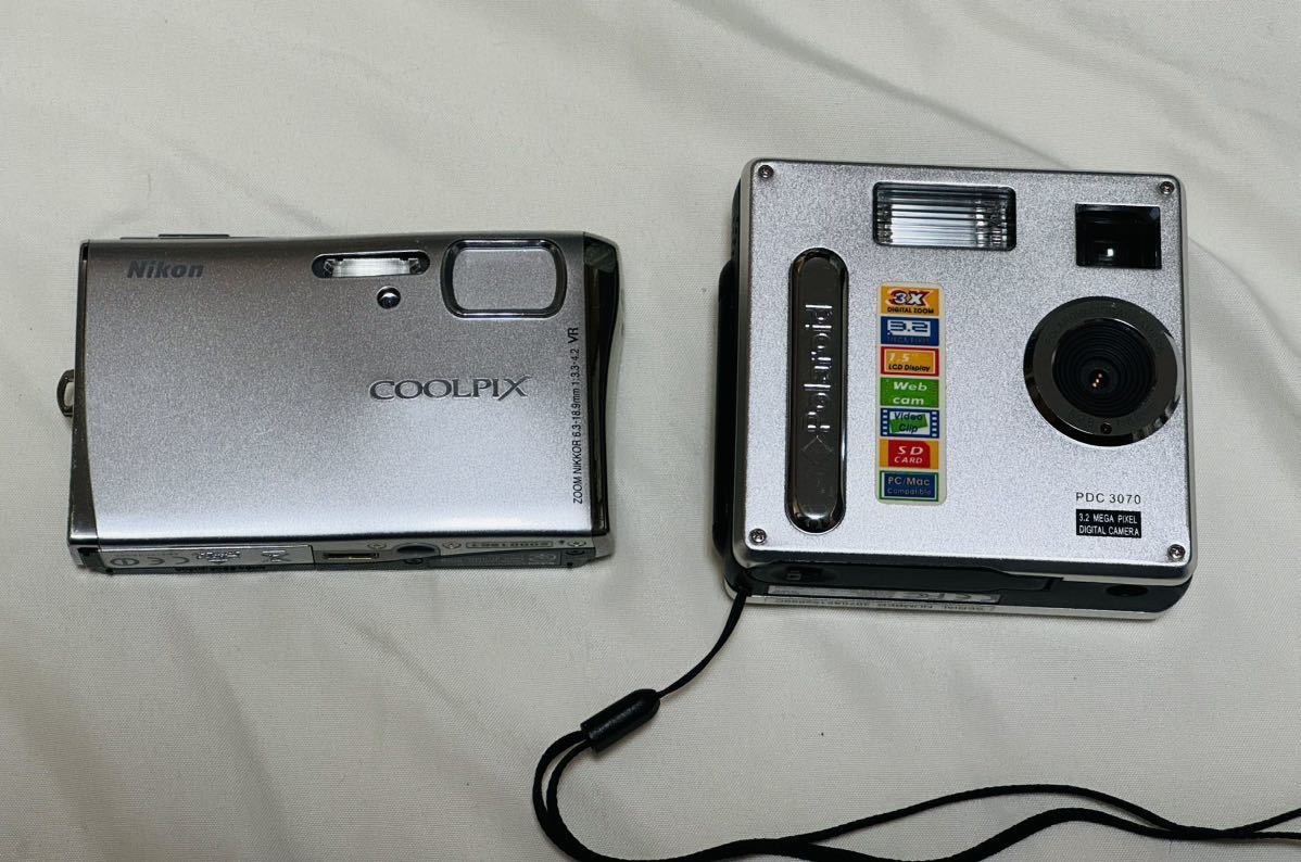 polaroid PDC3070 Nikon COOLPIX S50c まとめ売り 稼動品 ジャンク品 デジカメ ポラロイド コンパクトカメラ カメラ_画像2